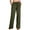 Army Green, variant on Staron Linen Pants Women Flowy Straight Casual Summer Cotton Linen Lounge Trousers Drawstring Waist Wide Leg Beach Solid Elastic Waist Palazzo Pants
