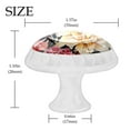 thumbnail image 4 of 4 Pcs Round White Knobs for Kitchen Cabinet Cupboard Dresser Bookcase Art Flowers Drawer Pulls Handles Home Decor, 4 of 8