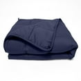 thumbnail image 1 of Quilted Microfiber Weighted Throw Blanket Navy Blue / 41"x60" 10lbs, 1 of 1