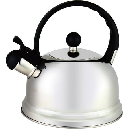 

2.43 QT Stainless Steel Tea Kettle Stove Top Safe Whistling Kettle Silver