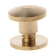 thumbnail image 4 of YIEMEEN 10 Pairs Chicago Binding Screw Flat for Head Stud Screw Leather Repair Metal Round Screw Posts Fastener Sliver/Gold, 4 of 14