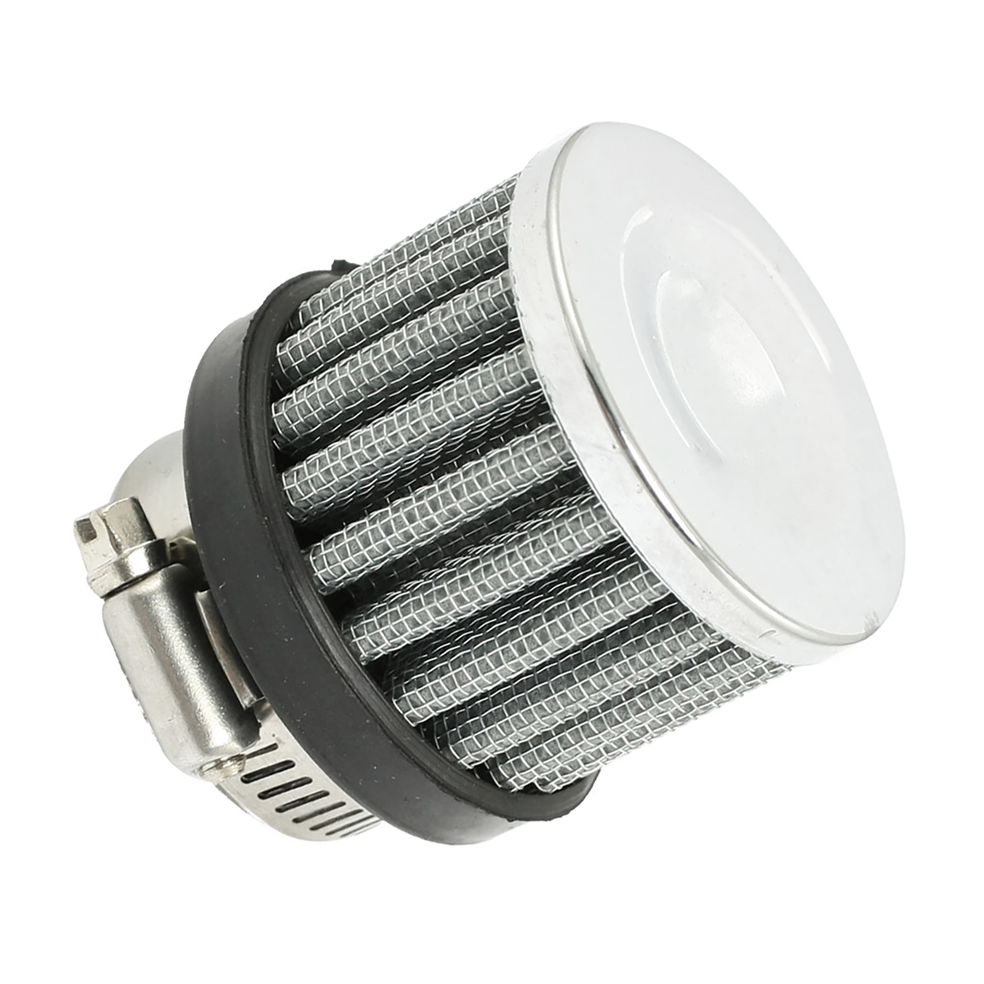 Unique Bargains 1pc 0.98"-1.50" Hose Clamp Universal Car Air Filter Silver Tone