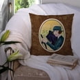 thumbnail image 3 of Carolines Treasures SS8549PW1414 Lady driving with her Briard Fabric Decorative Pillow, 14Hx14W, multicolor, 3 of 4