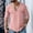 Pink, variant on Muscularfit Baggy T Shirt Men Muscle Vintage T Shirts Cotton Shirts Tshirts 3/4 Sleeve V-Neck Pink Classic T-Shirt Mens Shirts Casual,M