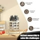 thumbnail image 5 of Estante organizador para portacuchillos de cocina | 304 Acero inoxidable | Almacenamiento de cucharas giratorias en palillos 360° | Diseño Ventilado Hueco | Bandeja de agua extraíble | Blanco, 5 of 8