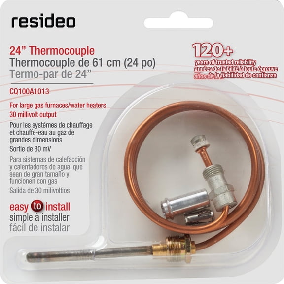 Honeywell CQ100A1013/U Not Available CQ100A1013 24-Inch Replacement Thermocouple for Gas Furnaces, Boilers and Water Heaters, quot