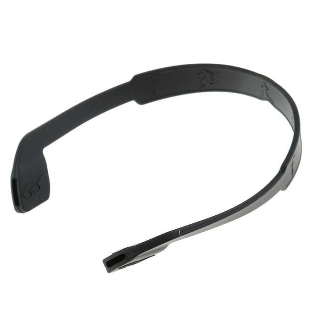 Sangle de Lunettes en Silicone pour Enfants, Support de Cordon pour Lunettes de Soleil en Noir, Conçue pour les Enfants. Fabriquée en Matériau Silicone Souple, Elle Présente un design Extensible avec une Longueur Totale d'Environ 21 cm Non Étirée, s'Étend jusqu'à 35 cm. Comprend des perforations de Tige d'Oreille Mesurant Environ 0,9 cm x 0,2 cm. Idéale pour les Lunettes Ou Lunettes de Soleil pour Enfants pendant les Cours de gym et les sports de Plein Air.