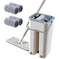 thumbnail image 1 of Self-Wash and Squeeze Dry Flat Mop and Bucket Set for Floor Cleaning, Microfiber Floor Mop, 1 of 7
