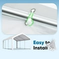 thumbnail image 7 of Quictent Carport Replacement Tarp Canopy Top Cover with Leg Cloth with Bungees Balls, for 10x20 ft Garage Party Tent Shelter - White, One Roof Only, 7 of 7