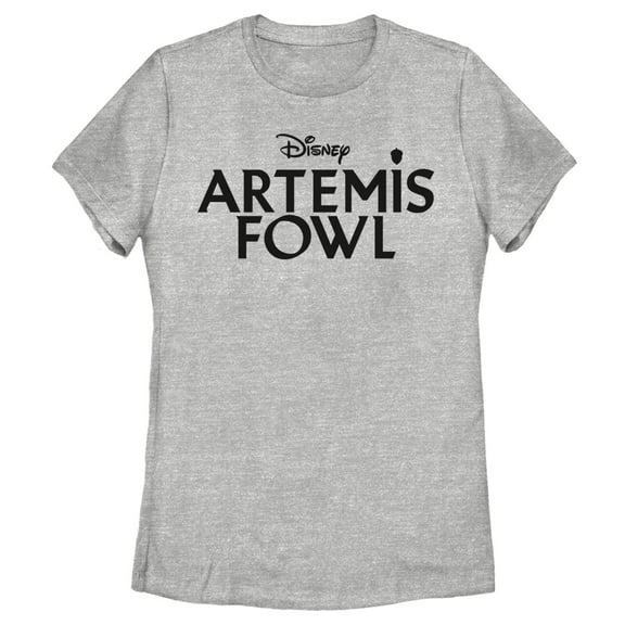 Women's Disney Artemis Fowl Classic Logo Graphic Tee Athletic Heather 2X Large