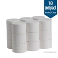 thumbnail image 3 of Papel higiénico compacto sin núcleo de 1 capa, blanco seguro séptico, 3 000 hojas/rollo, 18 rollos/cartón, 3 of 6