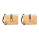 thumbnail image 1 of Qarigey Cartera compacta multiespacio artesanal exquisita correas a prueba de desgaste elegante y práctico monedero larga vida útil amarillo Amarillo 2Conjunto, 1 of 6