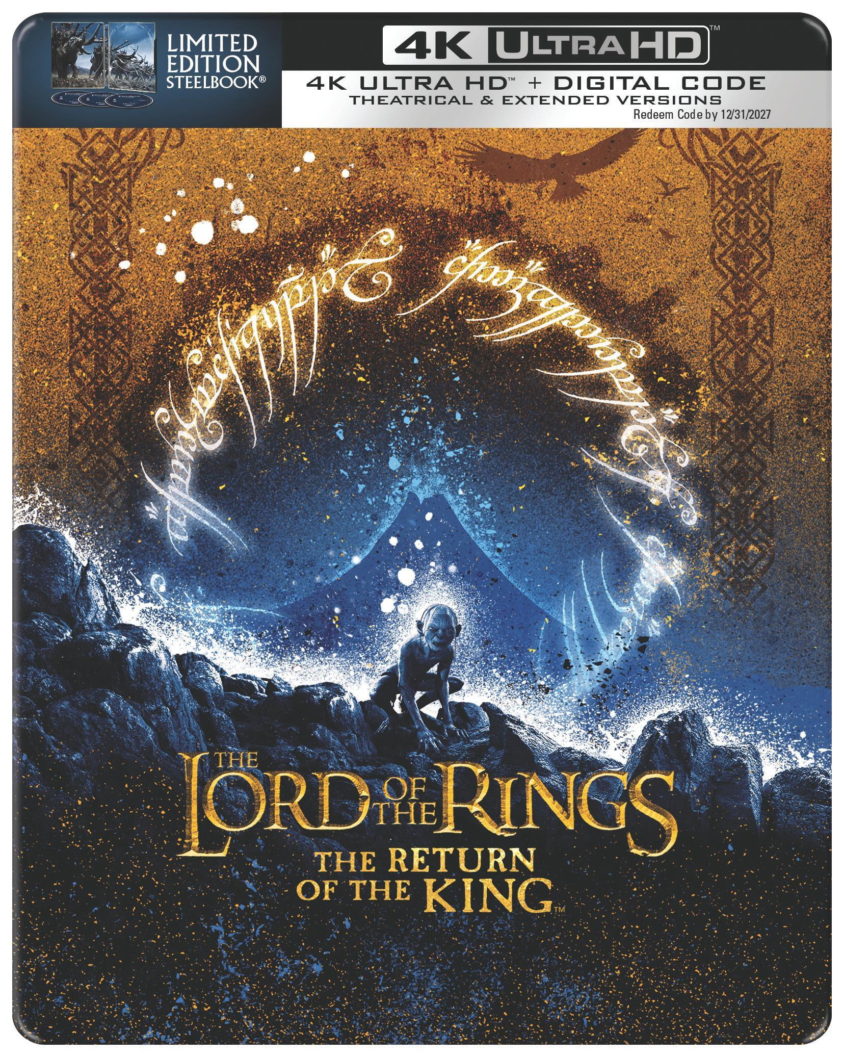 The Lord of the Rings: The Return of the King (Extended & Theatrical) (Steelbook) (4K Ultra HD + Digital Copy), Action, New Line Cinema