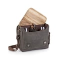 thumbnail image 2 of Legacy Adventure Wine Tote Bag with Wine Glasses and Mini Table, Khaki Green with Brown Accents, 2 of 2