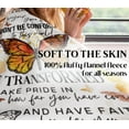 thumbnail image 4 of Kuscheln Butterfly Gifts for Women, Girls - Inspirational Themed Gifts for Adults - Flannel Plush Blanket for Birthday, Christmas - 50"x 65" - Monarch Butterfly, 4 of 7