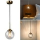 thumbnail image 2 of Lámpara colgante moderna, lámpara colgante, iluminación E14, luces de techo de vidrio para el hogar Claro, 2 of 8