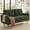 Green, variant on MOONMISS 67" Velvet Loveseat Couch, Modern Small Sofa With Walnut Wood Legs 2-seater Fabric Upholstered Mini Sofa Couches For Small Space,living Room Bedroom Office Dorm Apartment,Green