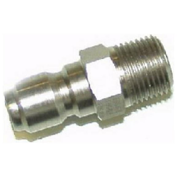 Mi-T-M AW-0017-0005 3/8 M x 3/8 MPT QC Pressure Washer Plug - Quantity 4