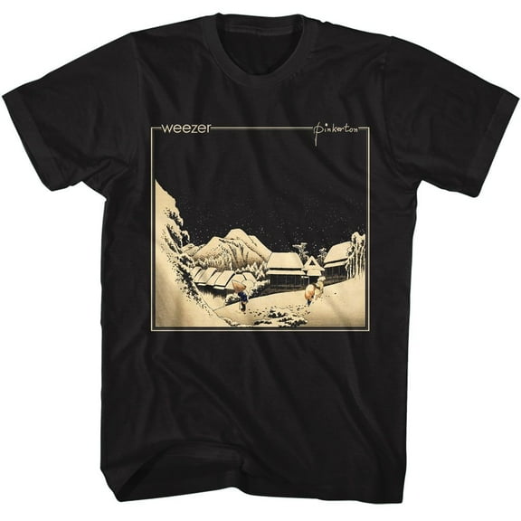 Weezer Pinkerton Cover Black T-Shirt