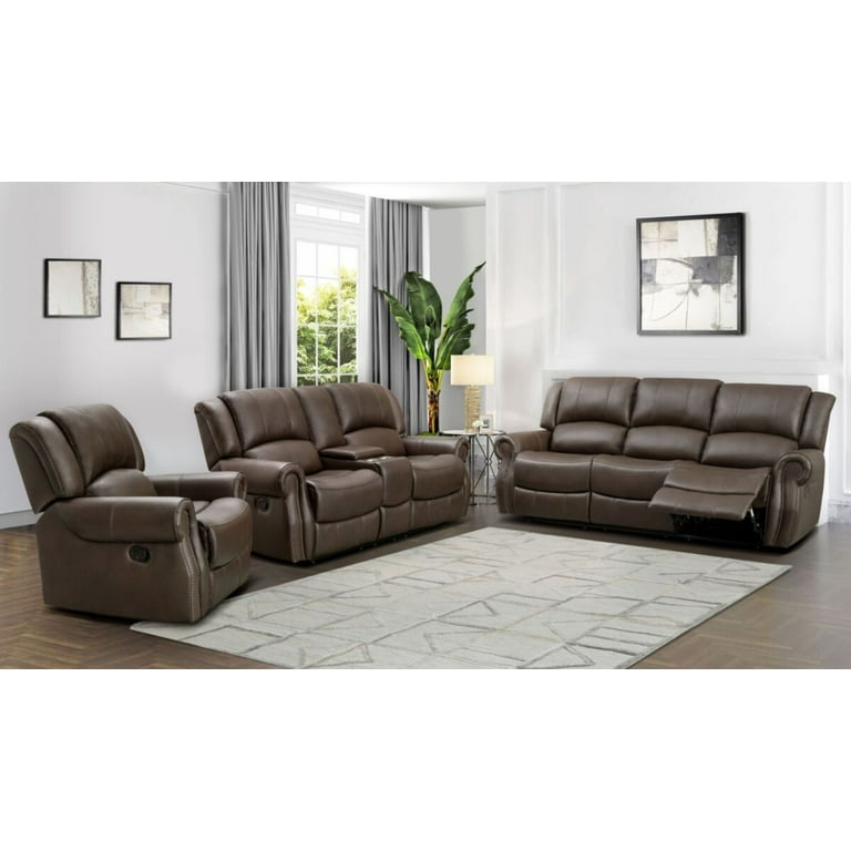 Sams Leather Sofa Recliner Baci Living Room