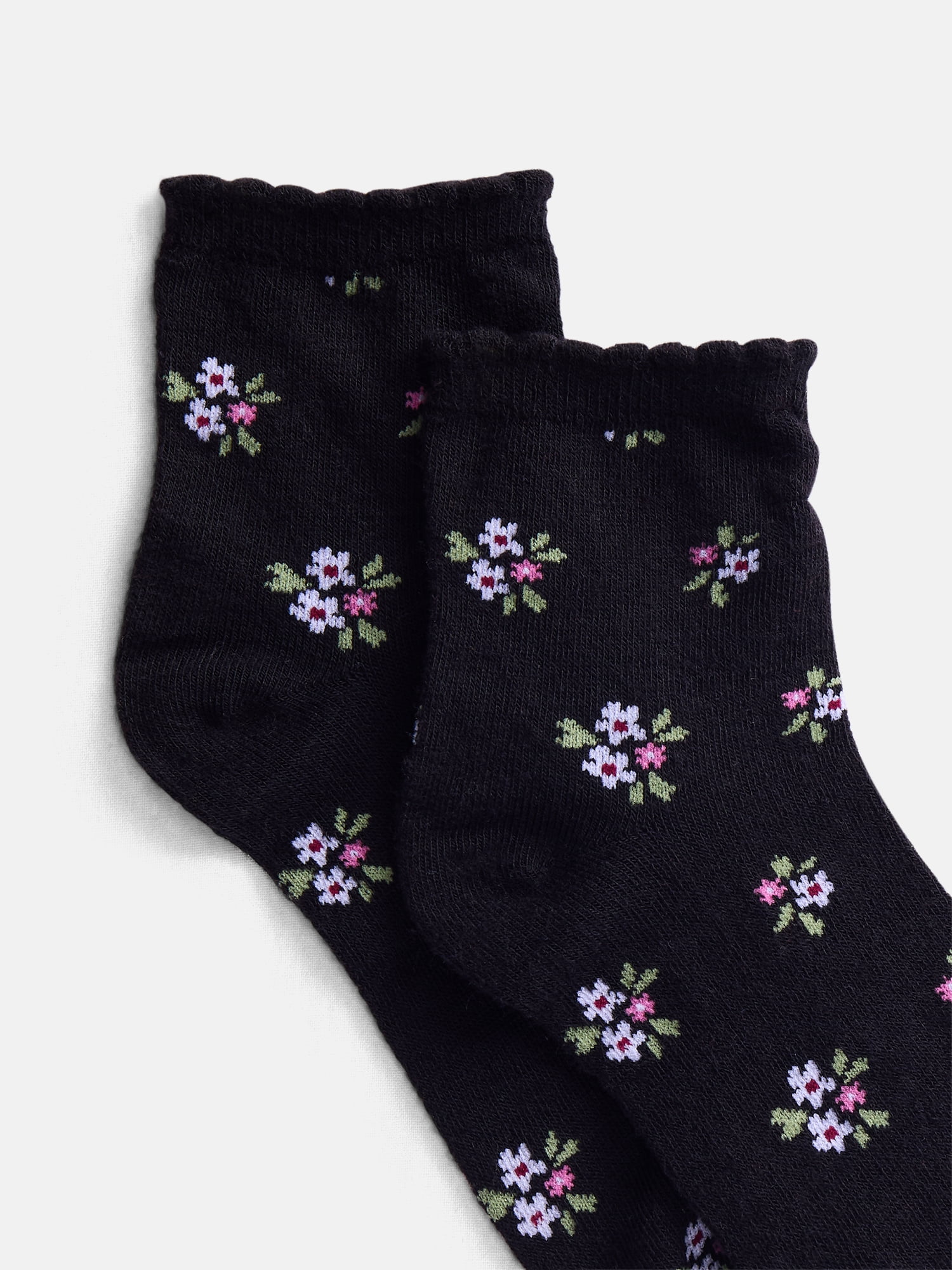 No Boundaries Women's Ankle Socks, 3-Pack, Size 4-10