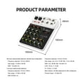 thumbnail image 5 of Mixer DJ Controller Mixer, 5.0 Bluetooth 48V Power, Low Bottom Noise for Mixing Console PC Recording, 5 of 5