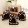 thumbnail image 1 of Casa para Perros y Gatos con Diseño de Ciervo, Plegable, Cálida y Suave, para Invierno, para Cachorros, para Perrera, Suministros para Mascotas, 1 of 6