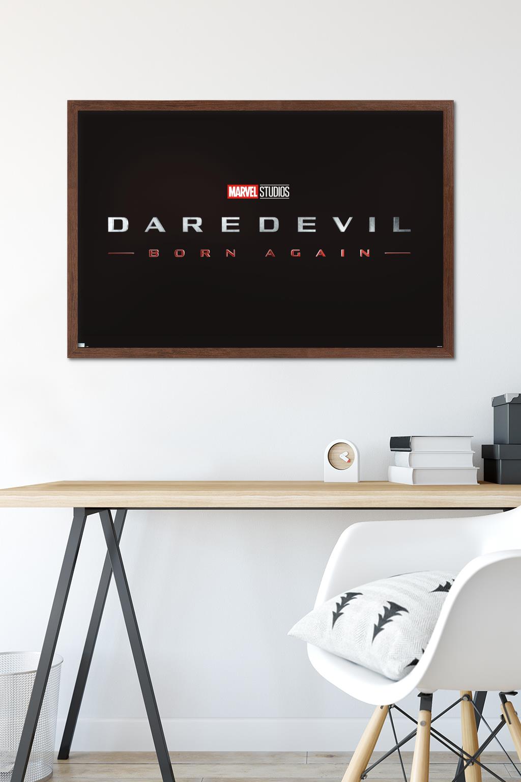 Marvel Daredevil: Born Again - Logo Wall Poster, 22.375" x 34" Framed