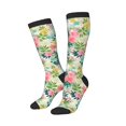 thumbnail image 2 of Balery Tropical Flowers Fun Novelty Socks Men'S Women'S Crew Socks Funny Crazy Novelty Socks Quirky And Cool Socks, 2 of 9