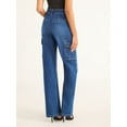 thumbnail image 3 of Sofia Jeans Women's and Women's Plus Relaxed Straight High Rise Cargo Jeans, Sizes 0-28W, 3 of 4