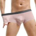 thumbnail image 1 of TIHLMK Men Casual Solid Hip Lift Breathable Mid Waist Boxer Underwear Pants, 1 of 3