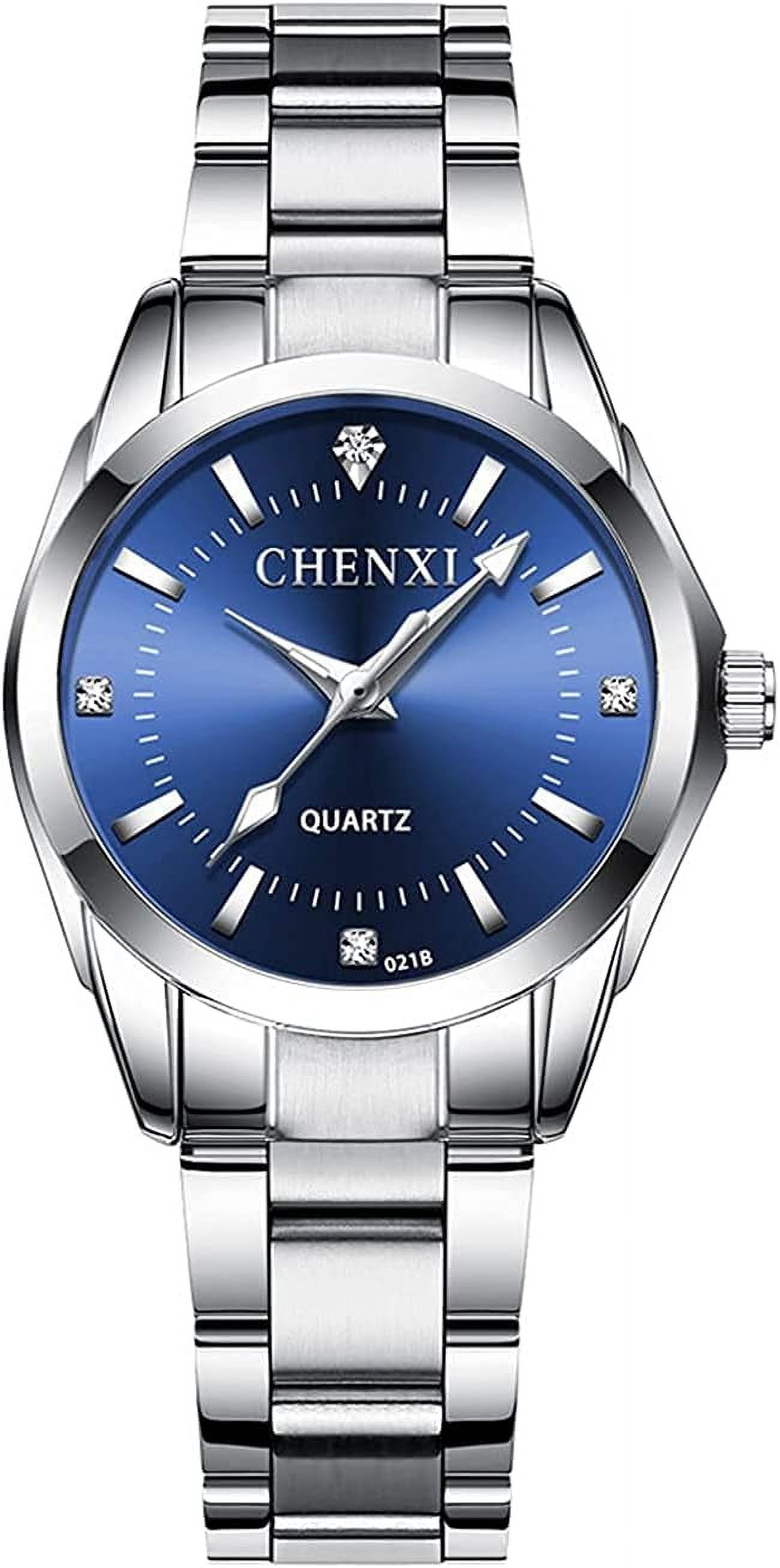 Watches for Women Analog Quartz Silver Stainless Steel Watches Luminous Waterproof Ladies Dress Watch