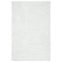 SAFAVIEH Ocean Braxton Solid Shag Area Rug, Ivory, 8' x 10'