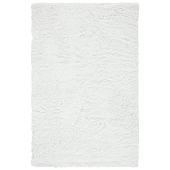 SAFAVIEH Ocean Braxton Solid Shag Area Rug, Ivory, 8' x 10'
