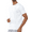 WHITE, variant on Men's Athletic T-Shirts Workout Running Short Sleeve Gym Shirts White L