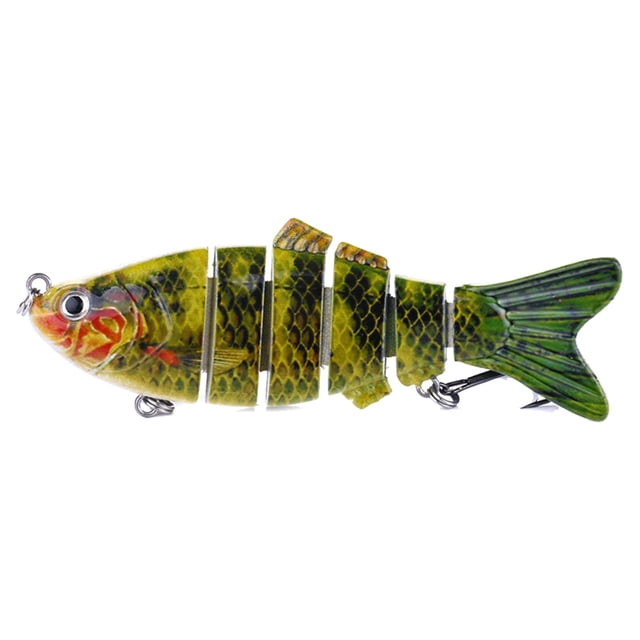 TIELUTT Hameçon Poisson 3D Forme de Poisson Réaliste Fournitures de Pêche pour Lac Rivière pour Passionnés de Pêche Débutants Truite Mini Portable E Rig Planche à Bosses Souples pour Glace Éclosion 650xd