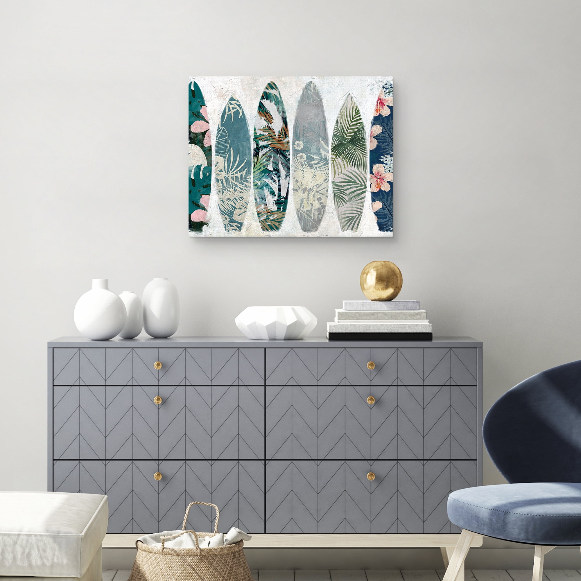 Surf Patterns by Studio Arts Canvas Art Print