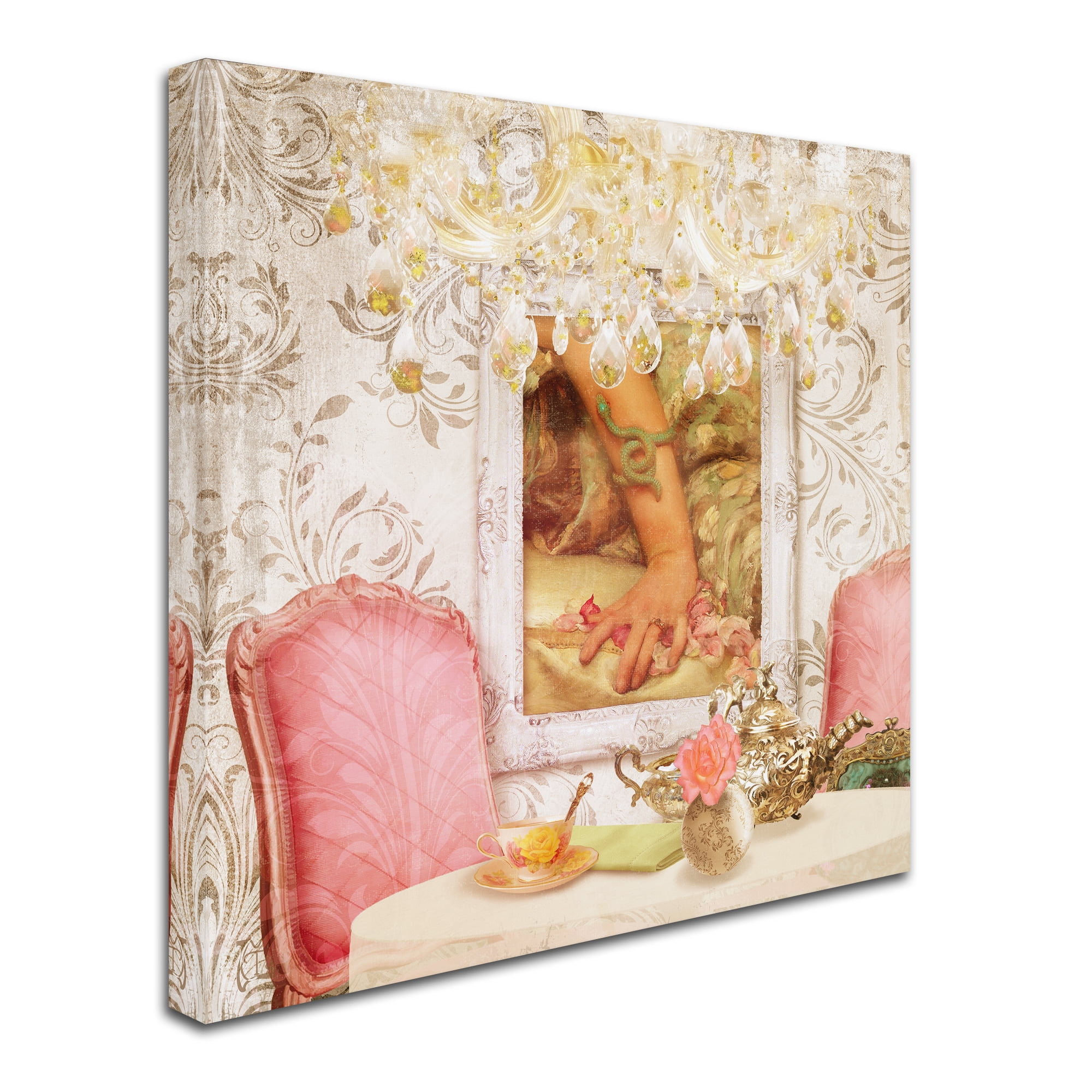 Trademark Fine Art 'Hotel Regina Paris High Tea' Canvas Art by Tina Lavoie