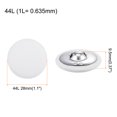 thumbnail image 2 of Uxcell 20pcs 44L Fabric Cloth Covered Button 28mm Metal Shank Round Sewing Buttons for Suits Dress Blouses, White, 2 of 5