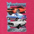 thumbnail image 6 of Wild Bobby Mustang Ford Classics Cars and Trucks Women Tri-Blend Racerback Tank Top, Shocking Pink, Small, 6 of 6