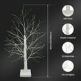 thumbnail image 4 of Adifare 2Ft LED Birch Tree Light 144 LED Artificial Tree Lamp with Timer 24in USB/Battery Operated Tabletop Birch Tree Light Decorative for Table Home Bedroom Wedding Party, 4 of 8