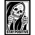 thumbnail image 1 of Kit de arte con diamantes para Halloween con diseño moderno «Stay Positive», 1 of 9