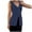 Blue, variant on Dpytoraw Women's Long Linen Vest Summer Casual Sleeveless