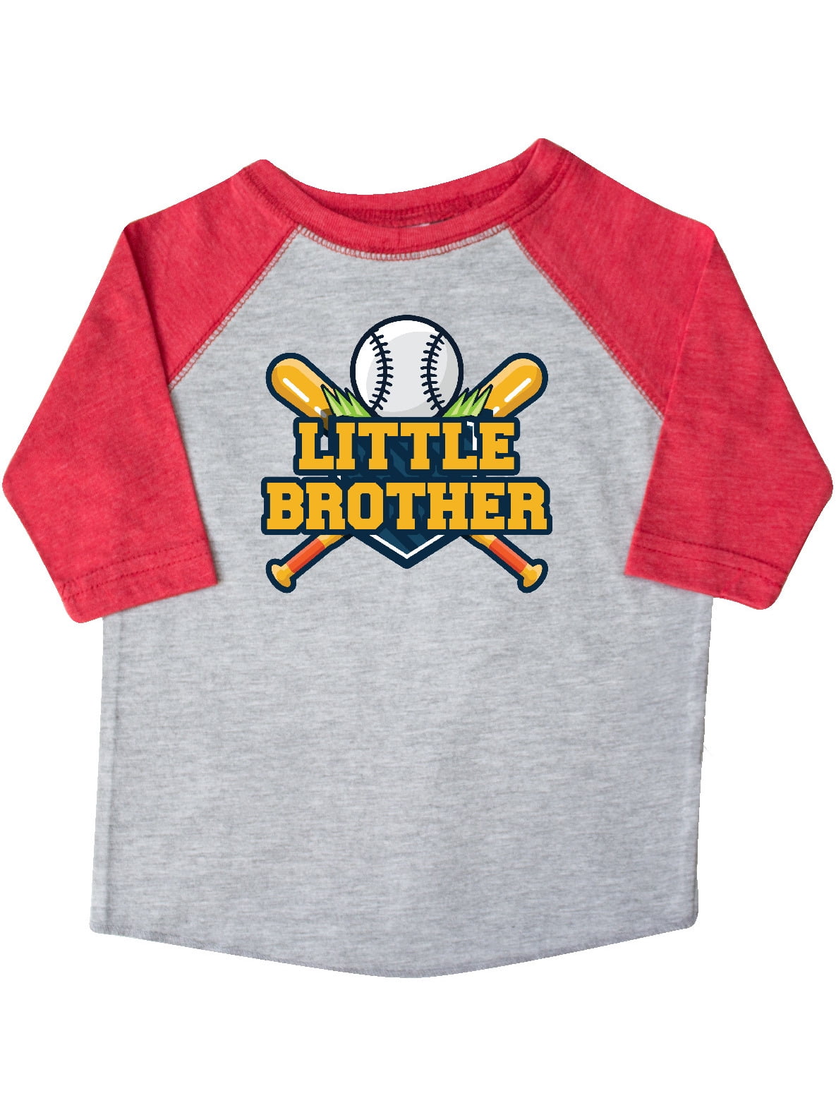 INKtastic Little Brother Baseball Toddler TShirt