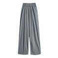 thumbnail image 3 of Women's Pants Business Casual Outfits for Women Grey Pants Women Women's Lounge Pants Womens Elastic Waist Pants Women Fall Pants, 3 of 3