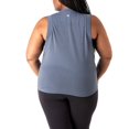thumbnail image 2 of Rainbeau Curves Women's Plus Muscle Sleeveless Tank Top, Grey, 2 of 2