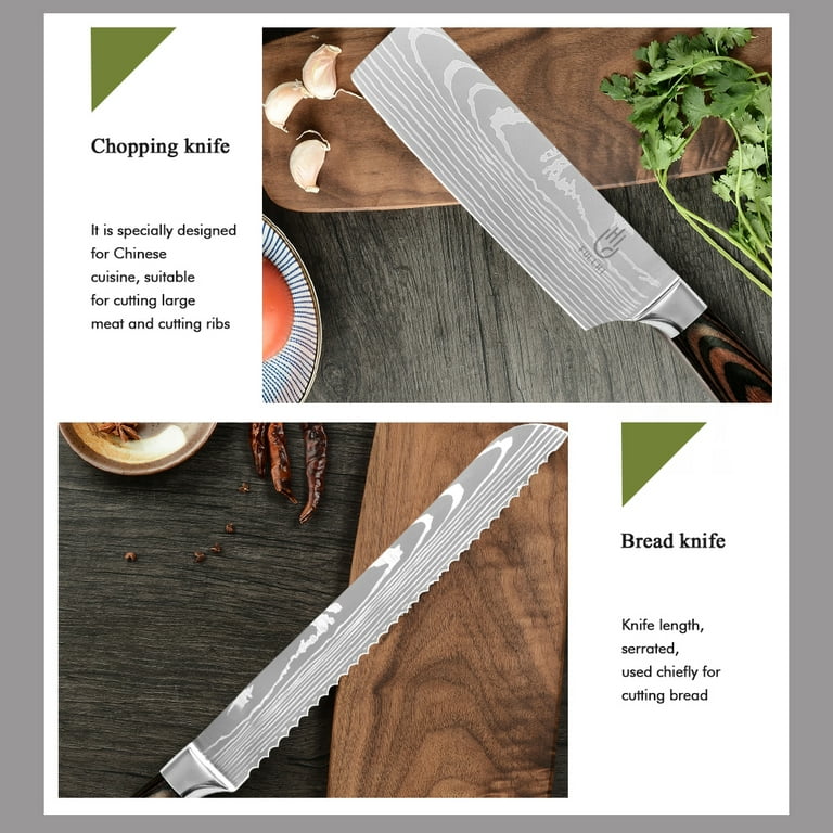 Premium Japanese Knife Set - 14pcs