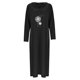 thumbnail image 2 of Gibobby Vestido de gasa de verano para mujer Vestido largo suelto informal de manga larga con capucha y estampado floral para mujer para primavera y otoño(Negro,XL), 2 of 5