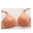 thumbnail image 4 of Seamless Wireless Bras for Women, Support Full Cup T Shirt Brassiere, Adjustable Straps Everyday Lingerie, 4 of 8