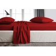 thumbnail image 2 of Kamas Burgundy King Sheets Set- 600 Thread Count 100% Egyptian Cotton - Sateen Weave for Soft and Silky Feel, Fits Mattress Upto 16'' Deep Pocket, 2 of 3